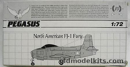 Pegasus 1/72 North American FJ-1 Fury, 3007 plastic model kit